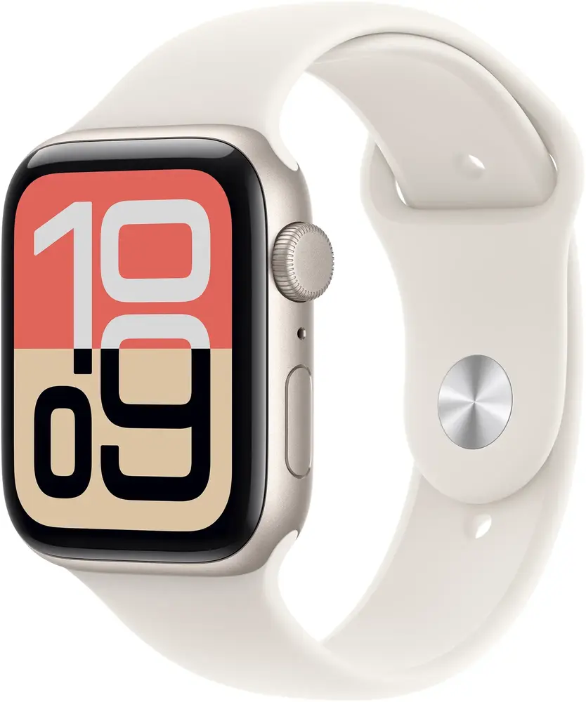 Apple Watch SE 3 GPS 40 mm Starlight Aluminium Case with Starlight Sport Band - S/M (MEH34RK/A)