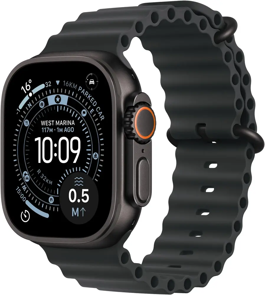 Apple Watch Ultra 3 GPS + Cellular 49mm Black Titanium Case with Black Ocean Band (MF0J4QP/A)