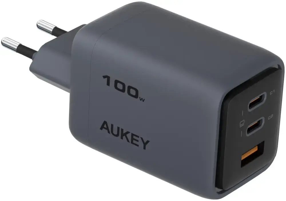 Ун. МЗП Aukey Comet Mix (PA-C5) 100W GaN 2хType-C + USB
