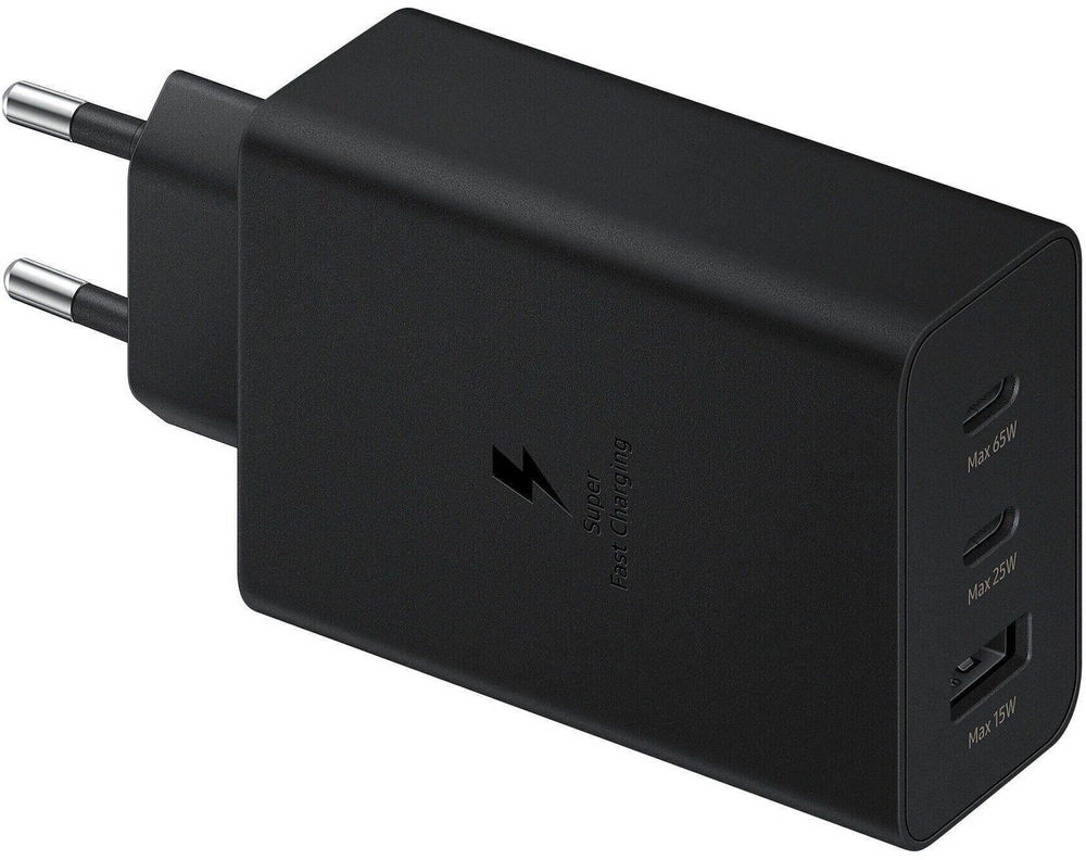 Ун. МЗП Samsung (EP-T6530NBEGEU) 2хUSB-C&USB-A 65W Black